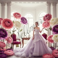 Ростовой цветок из бумаги "Ранункулюс розовый" Ростовой цветок из бумаги "Ранункулюс розовый"